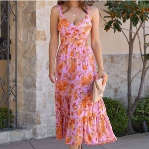 VICI Dolls Calinda Floral Cut-Out Dress